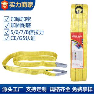 Factory Customized Ce/Gs 3 Ton Polyester Polyester Fiber Industrial Lifting Cargo Sling Webbing Sling