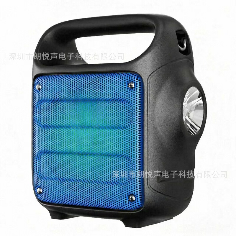 Wireless Portable Outdoor Bt Speaker with Fm Radio and Flashlight Wireless Audio System