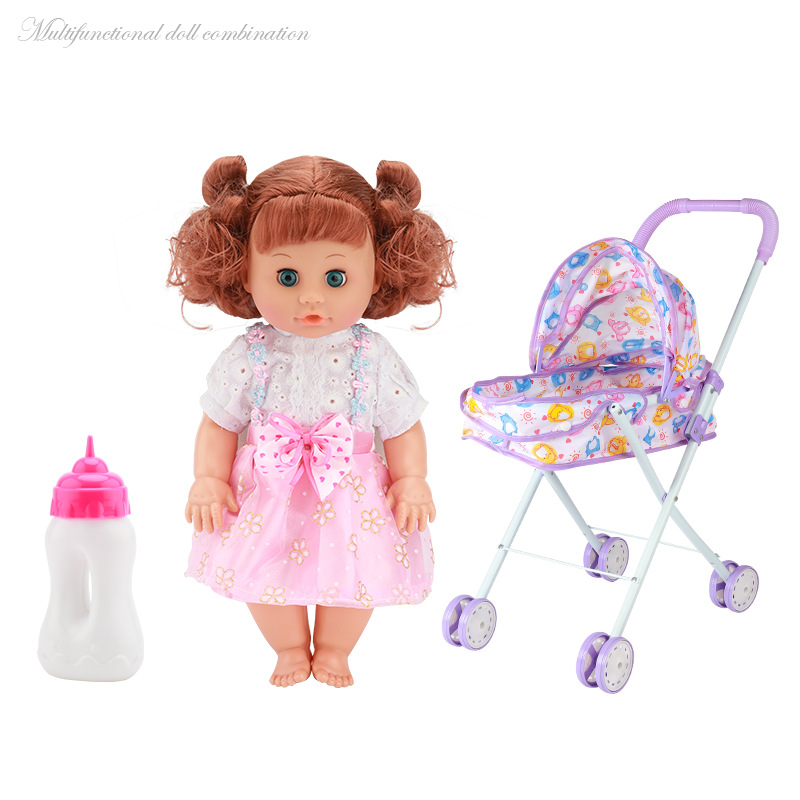 Fábrica directa de juguetes para niños en casa beberán agua, orinarán y cantarán simulación de muñecas conjuntos de juguetes de alimentos