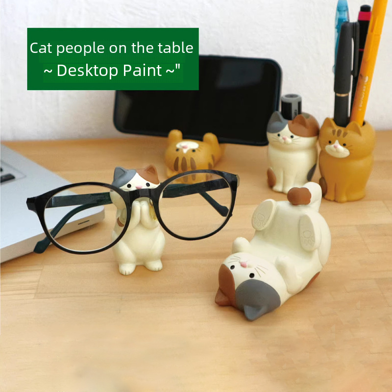 Glasses, brand pens holder, storage system for office, phone holder