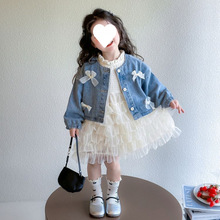 儿童女长袖连衣裙2025春季新款女童宝宝韩版洋气气质潮流仙女裙