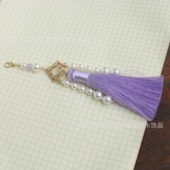 多色の短い太ったポリエステル穂子流蘇ストラップ団扇中国式秀禾チャイナドレスdiy服装アクセサリー