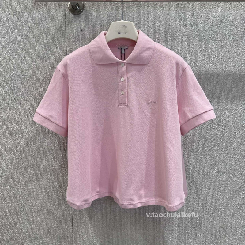 Цветной свежий поло, футболка с коротким рукавом oversize