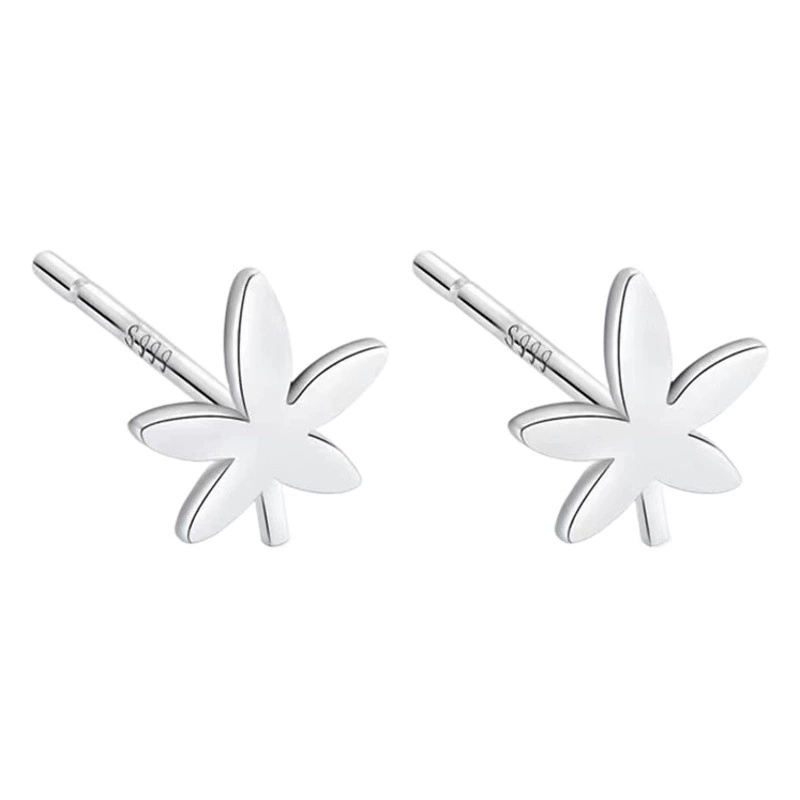 Серьги из стерлингового серебра S999, женские новые модные высококачественные серьги с отверстиями для ушей, маленькие темпераментные студенческие уши, кости, ногти, оптовая продажа