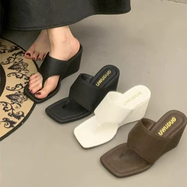 厚底拖鞋;乐福鞋;女式时装单鞋