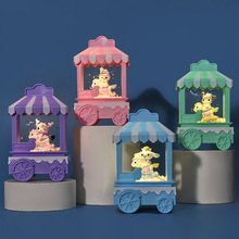 创意新款入油流沙卡通灯光桌面装饰摆件油滴沙漏塑料工艺品批发厂