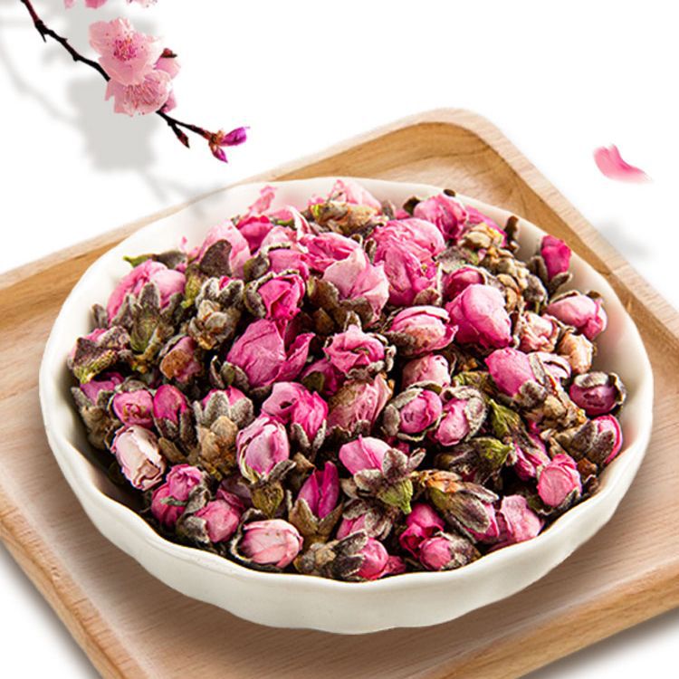 Dried Peach Blossom Buds Tao Hua 500g Herbal Tea Flower Buds for Traditional Infusions and Blends in use