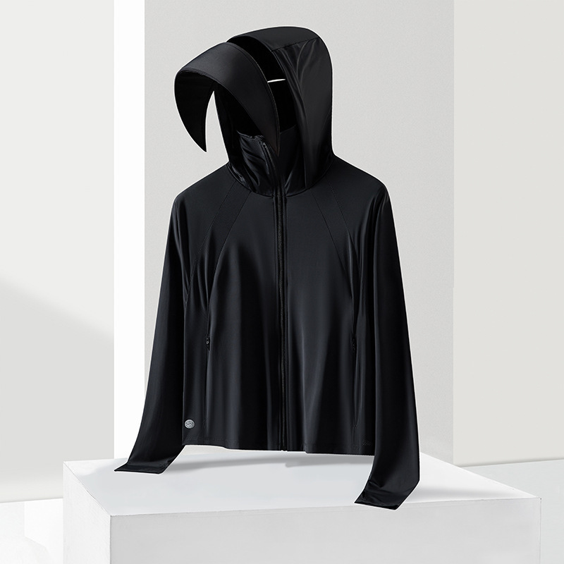 Chaqueta Corta de Protección Solar para Mujer de Nailon y Elastano