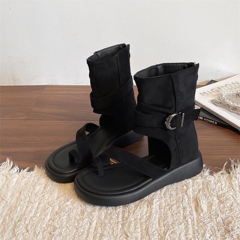 2026 nuevas botas frías de verano botas de vaqueros occidentales botas de pila de zapatos cortos