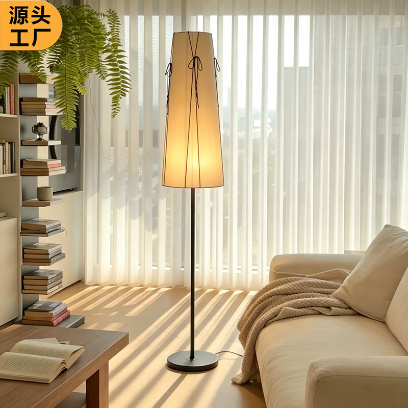 Vintage-style bow-shaped floor lamp, modern minimalist, for living room next to the sofa, bedroom bedside lamp, retro atmosphere decoration