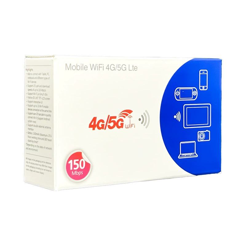 4G беспроводной портативный MiFi с цветным экраном, портативный LTE роутер, Wi‑Fi с установкой SIM‑карты, 4G/5G роутер