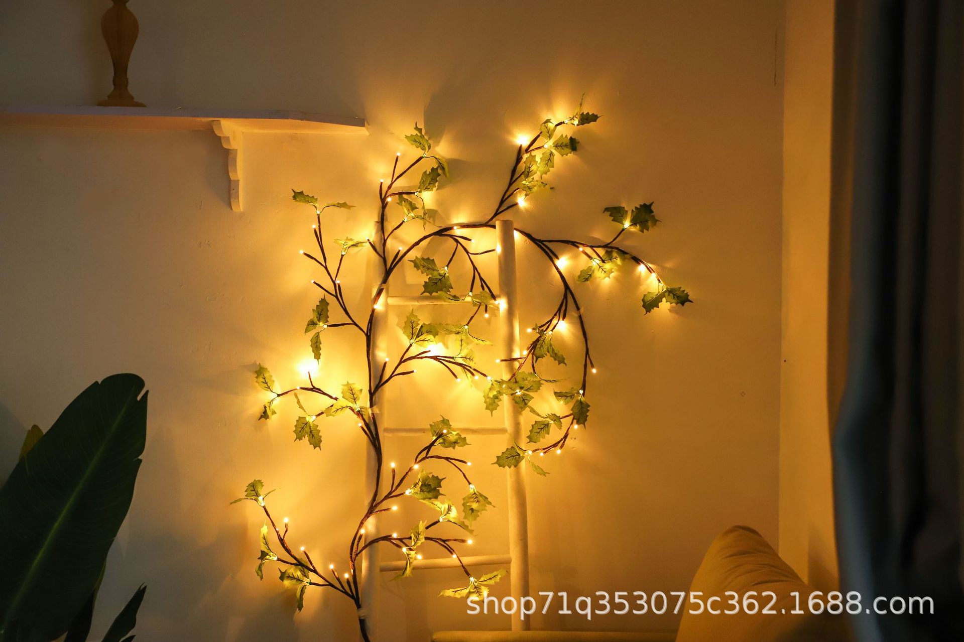 Lámpara de rama transfronteriza Lámpara de ratán Lámpara led Cadena de celebridades de Internet Decoración de la habitación Lámpara de colores Lámpara de serie Lámpara de modelado Lámpara de decoración navideña