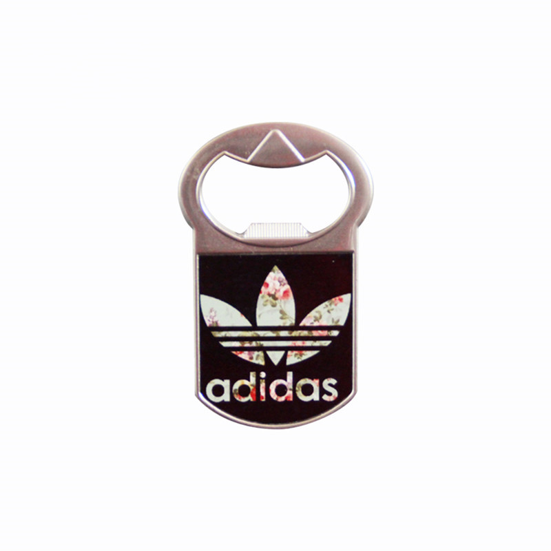 Etiqueta engomada del refrigerador de metal creativo de dibujos animados de transferencia térmica abridor de botellas de metal magnético pegatina personalidad metal refrigerador etiqueta material al por mayor