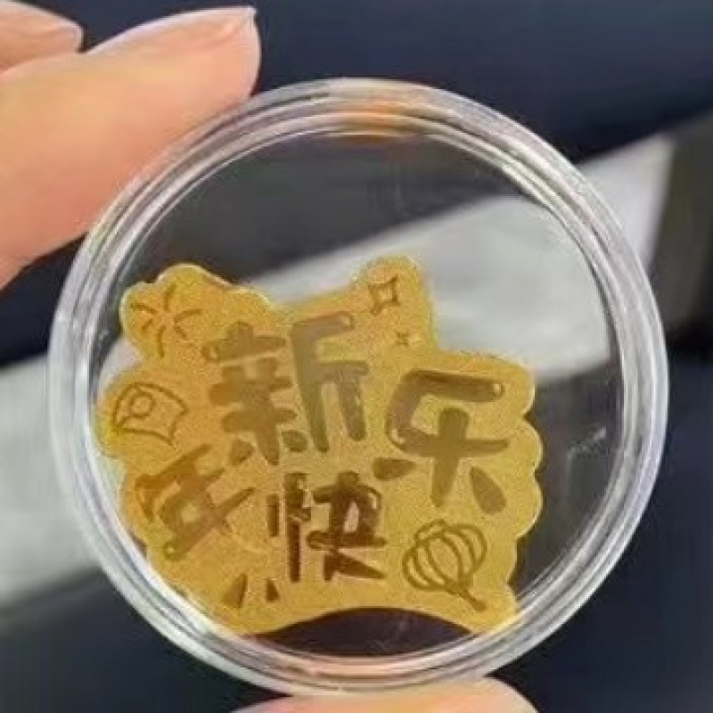 純金 999 携帯電話ステッカー ゴールド 2mg プリンセス、お金持ちになってください、お金の宝庫、お金の神、クリエイティブなステッカー ギフト|undefined