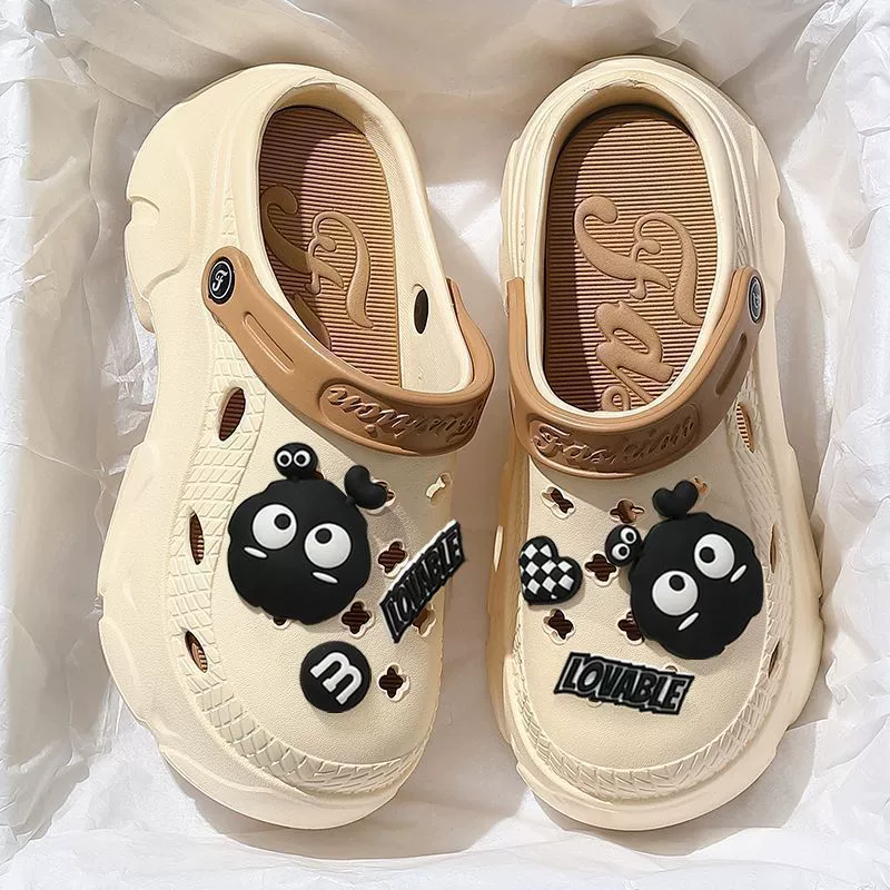 DIY обувь с толстой подошвной пещерной женской обуви летом на улице женская пляжная обувь для дома женские пещерные тапочки летом оптом