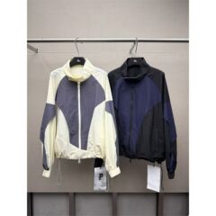 R13 Thirteen Lines 2025 新しい夏スタイルのステッチコントラストカラースポーツミッドハイカラーデザイン日焼け止めジッパージャケット