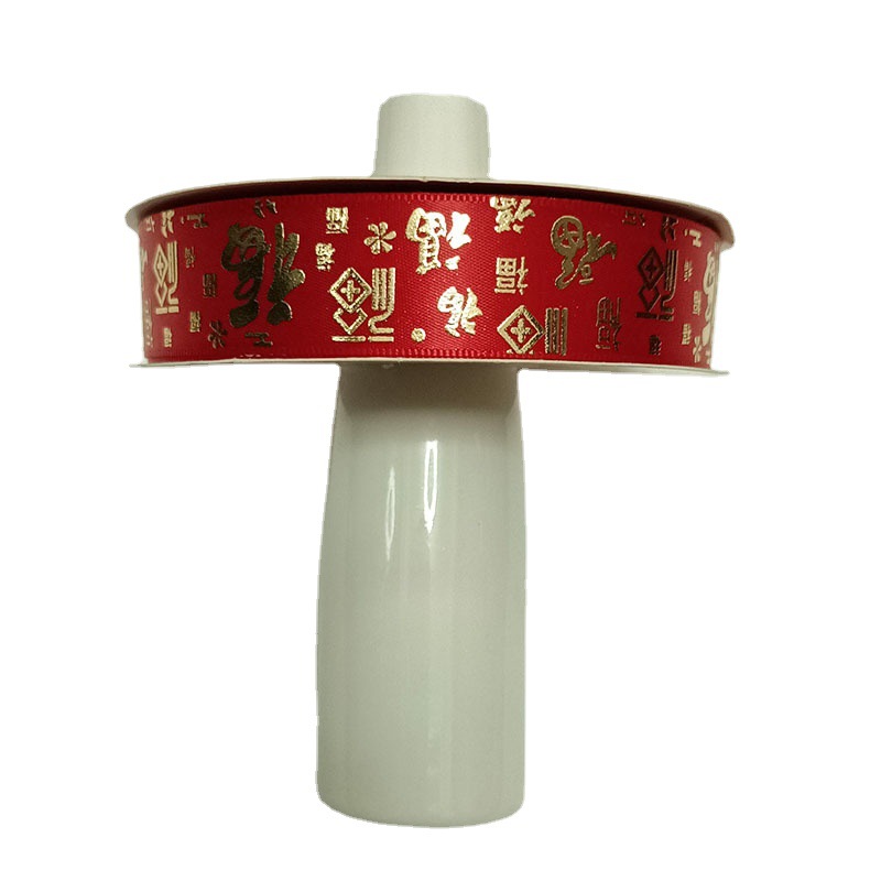 Suministros DE BODA Cinta de oro rojo Embalaje de regalo de mano Xi carácter cinta festiva Cinta Roja al por mayor cinta de encaje