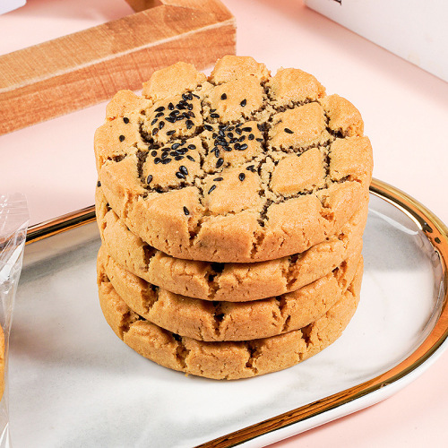 Xylitol sandwich peach cake 500g*1 box iron rod yam core black sesame loaded peach cake no sucrose peach cake on behalf of