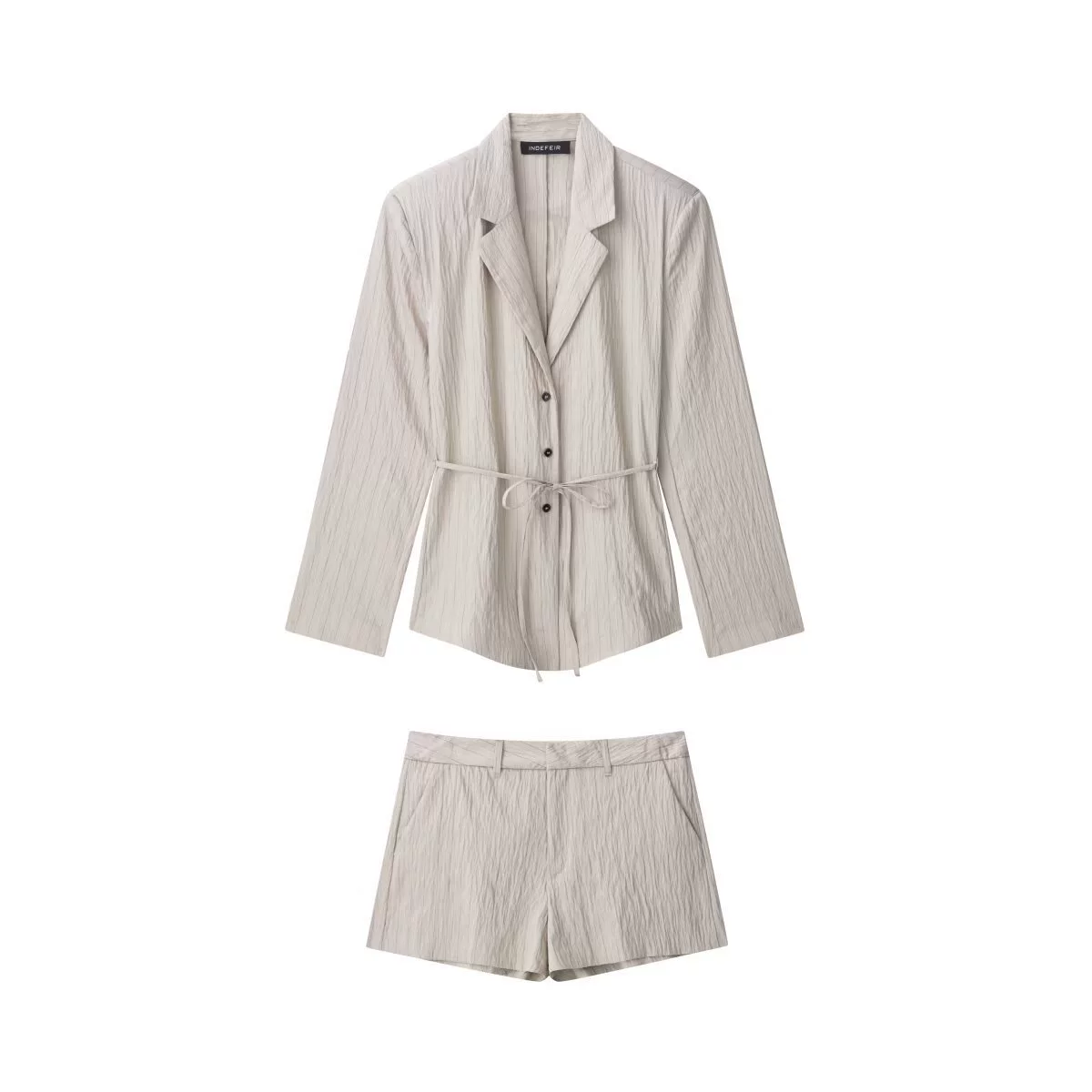 Кросс-бордерная европейская и американская одежда AliExpress, популярный костюм в тонкую полоску: пиджак + шорты