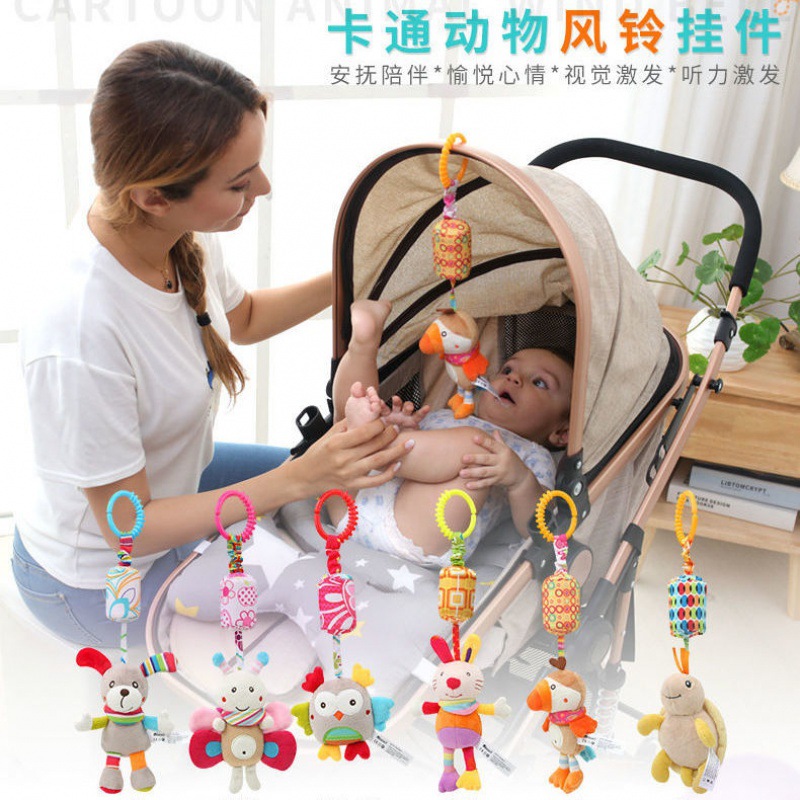 Bed bell newborn baby garden cart Pendant Wind chime Baby bed Bell Plush Appease Toys 3-6-12 A month