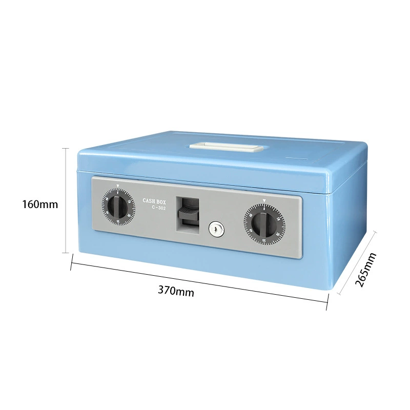 Dr.cube [Safe C302 model Small all-steel anti-theft cash register cash box dedicated safe for storing money]