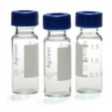 5182-0864 Agilent样品瓶 安捷伦2mL螺口进样瓶蓝色盖 带书写标签