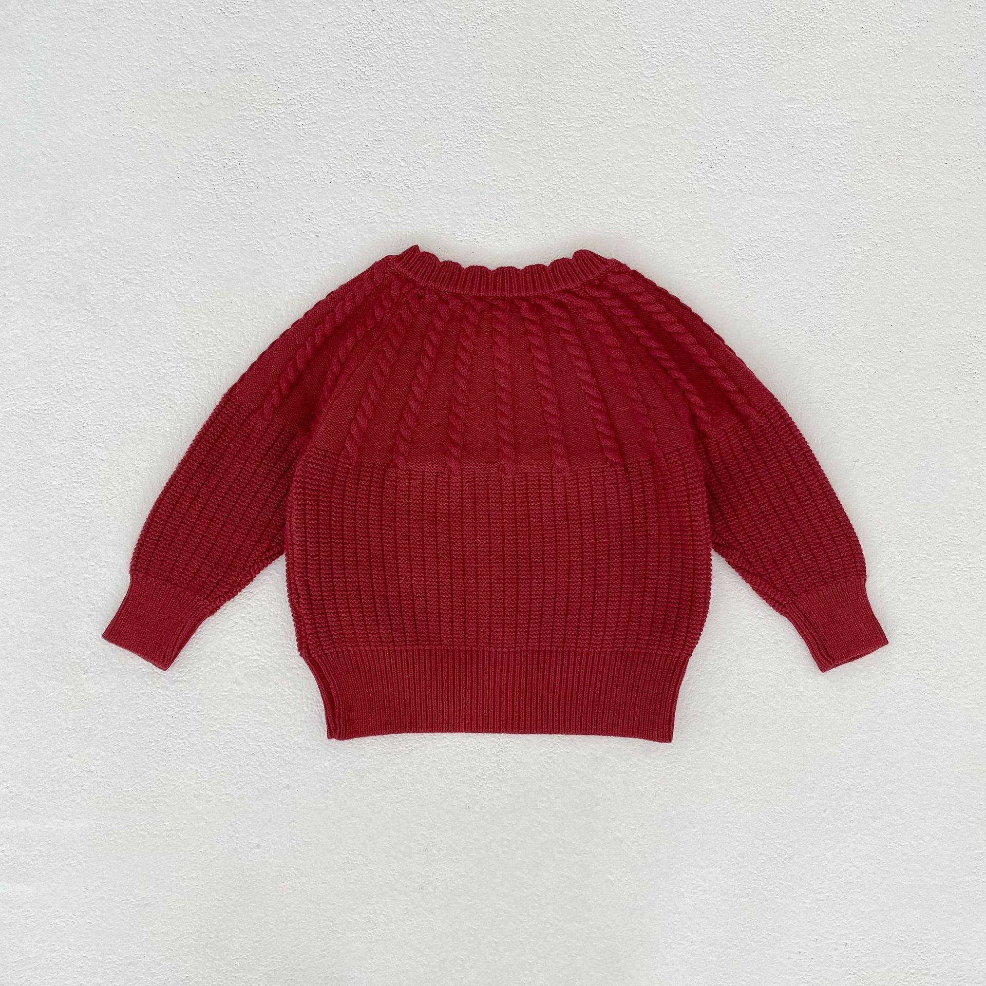 Infant Women's Sweater Hand-hook Bubble Ball Knitted Romper And Coat Two-piece Set