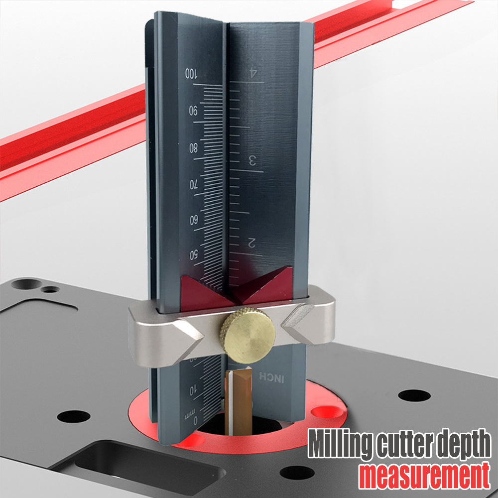 木工钻头定位测高器量角仪多功能台锯量具限位器卡规测厚仪