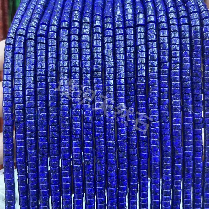2*4mm天然石管珠隔片散珠玉髓青金水晶圆柱隔珠diy饰品配件批发|undefined