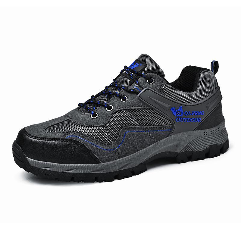 Waterproof Wide Men's Running Shoes Soft Sole Lace Up Sports Style_voghion.com