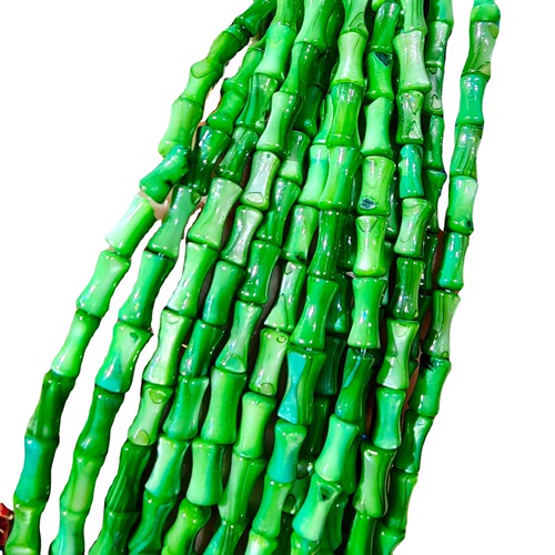 Natural Freshwater Shell Multi-Color Bamboo-Shape Loose Beads, Semi-Finished DIY Handmade Beaded Shell Accessories