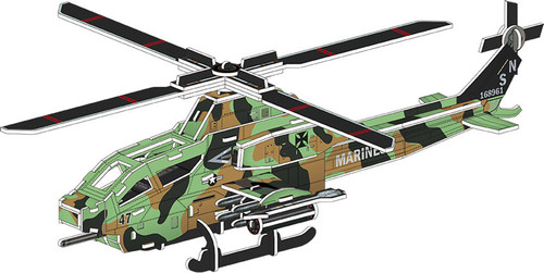 China J-20 fighter paper three-dimensional puzzle model children's school DIY3D helicopter puzzle airplane