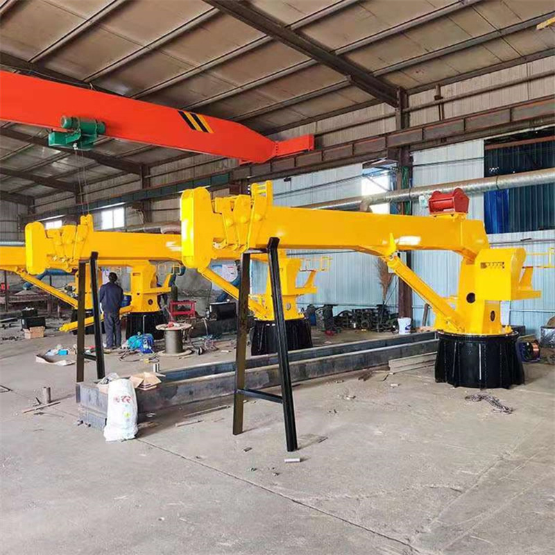 鲁鸿 海运克令吊 伸缩臂吊 海上平台码头用旋转起重机