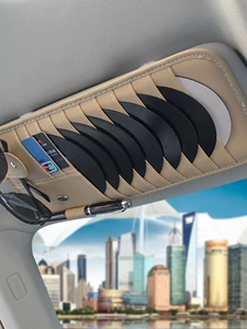 Car Cd Holder Sun Visor Storage Bag Car Cd Bag Storage Bag Car Card Holder Set for Spy Disc Bag and Others