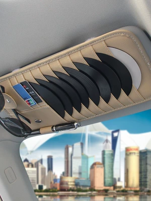 Avtomobil CD Saxlayıcı Günəşlik Saxlama Çantası, Avtomobil Kart Saxlayıcı Dəsti