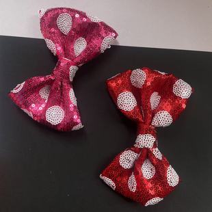 Cross-border 12CM Sequin Bow Spots Children's Hairpin DIY Embroidered Clothing Shoes Hat Bag Hanging Accessories in stock