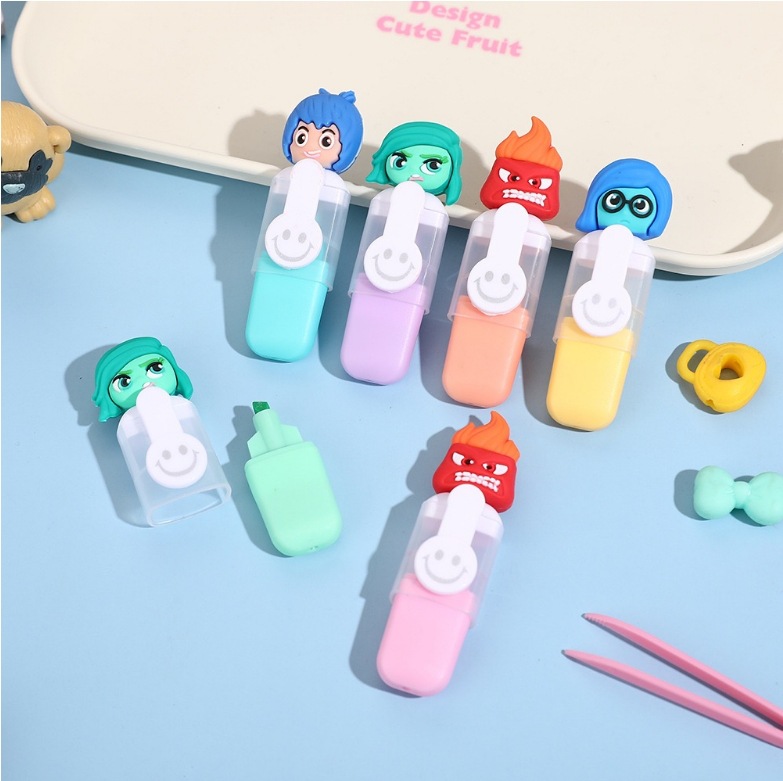 Mind Secret Team Mini resaltador de 6 colores Juego de 6 piezas de alto valor Bolígrafo de color a base de agua de bricolaje Bolígrafo de agua con marcador de color