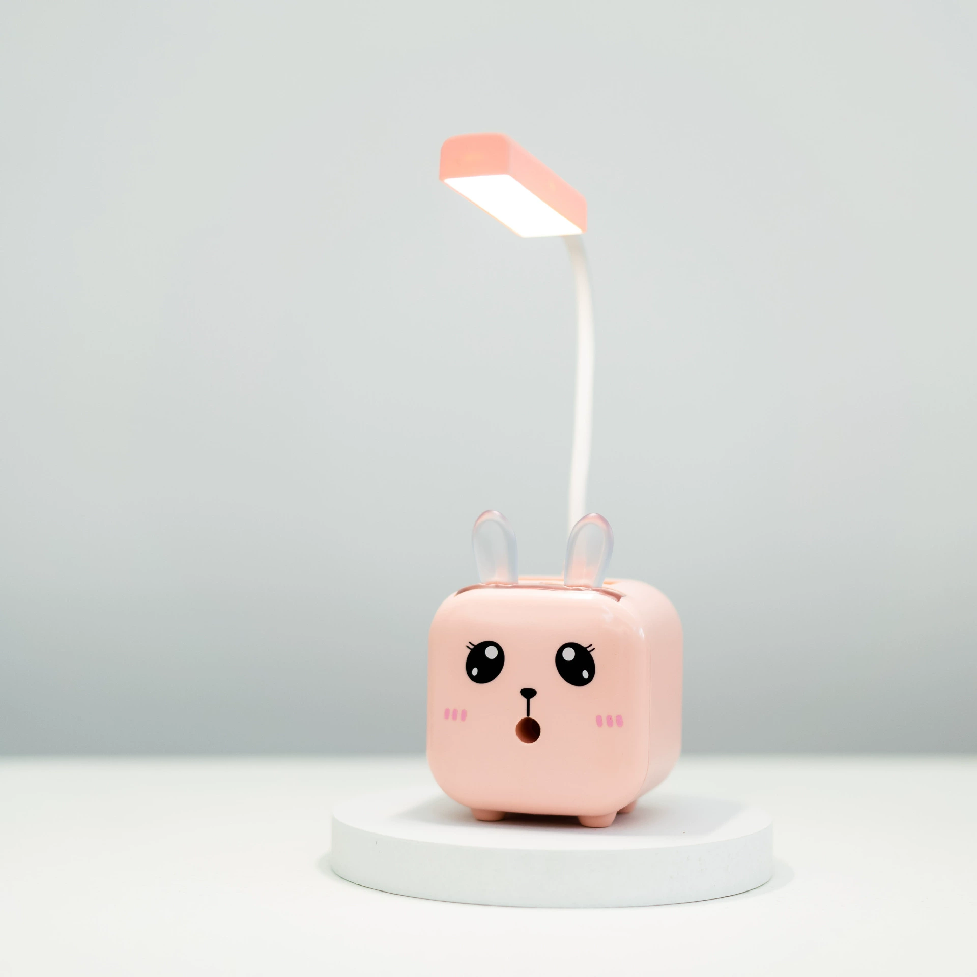 Creative table lamp charging, pens holder, sharpener for students, cute lights, Birthday gift