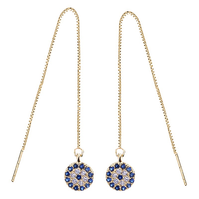 Pendientes de diseño de nicho mujer 925 plata esterlina elegante día Corea del Sur personalidad simple borla larga pendientes del todo-fósforo image 1
