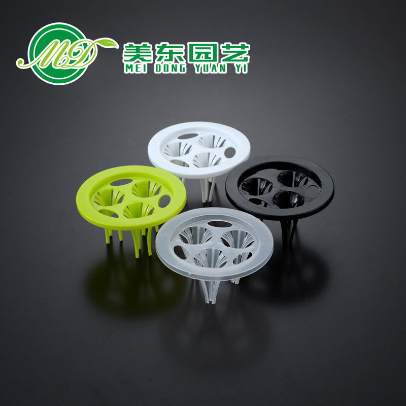 Manufacturer's Hydroponic Single-Hole Three-Hole Flower Arrangement Planting Basket Vase Flower Pot Accessories Root Fixer Root Control Container