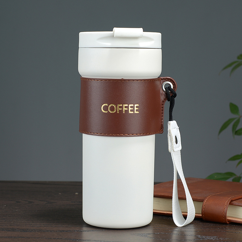 Taza taza de café de viaje de moda de aislamiento frío taza de vacío portátil de moda de alto aspecto