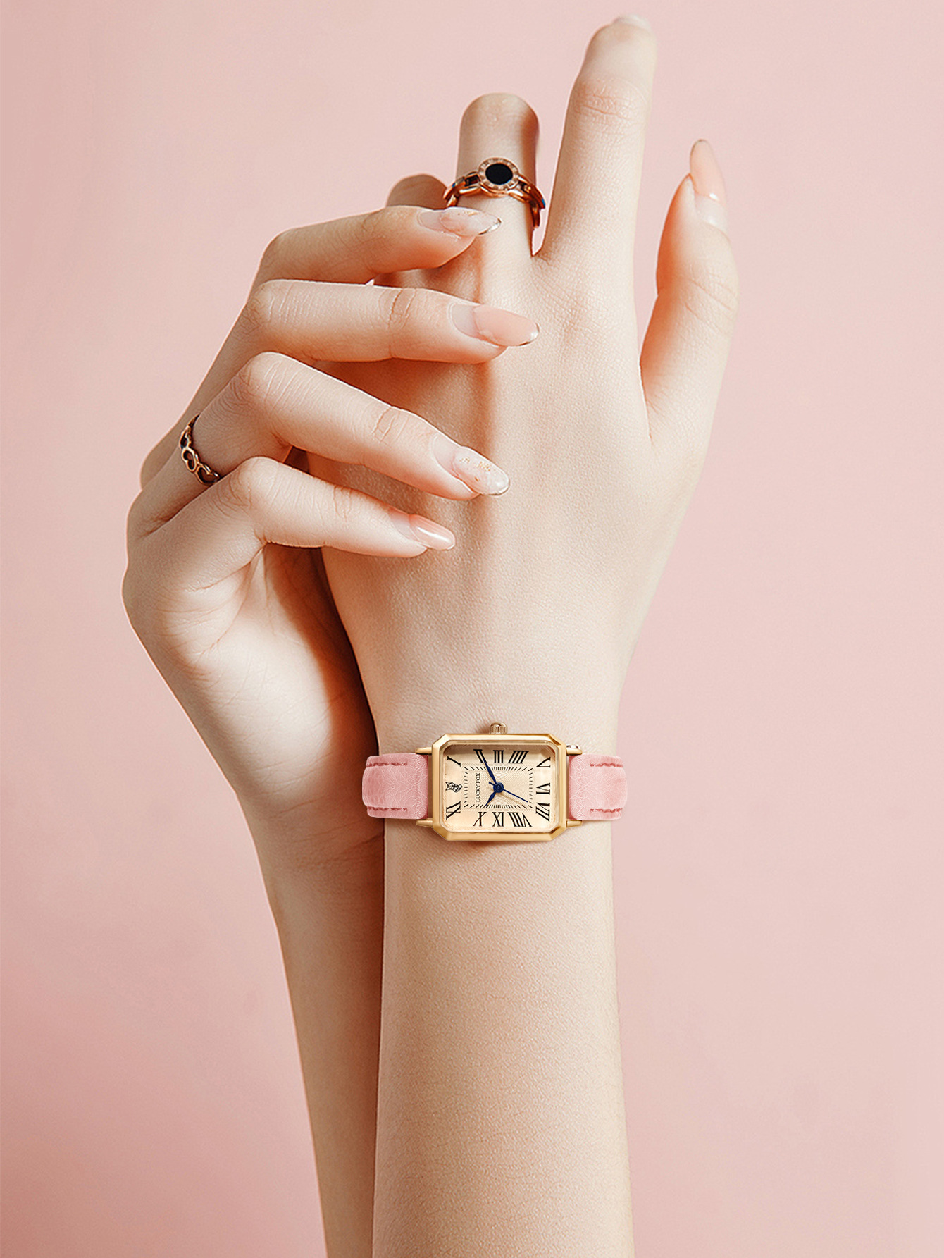 LUCKYFOX retro small dial women's watch new sports small rectangular watch simple daily quartz watch