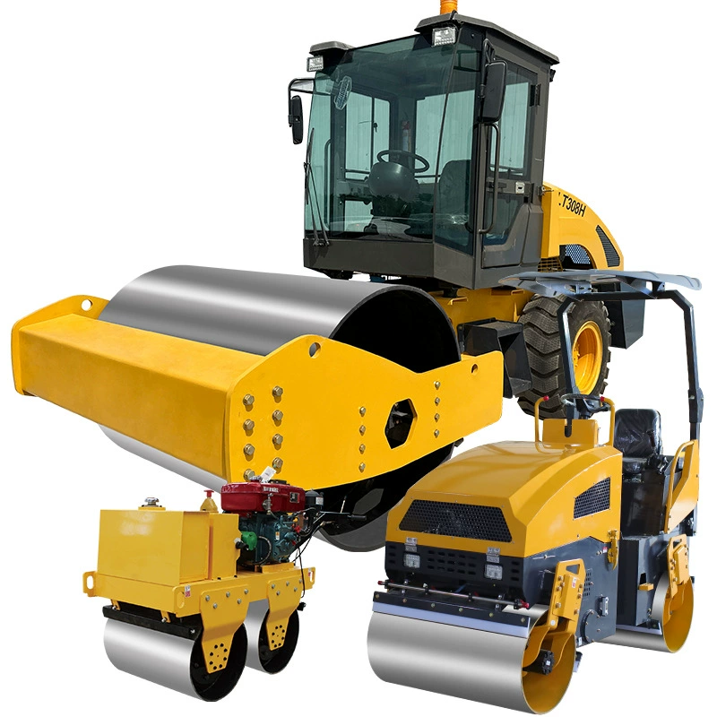 Малый одноколесный дорожный каток для выравнивания полов на заводах, рытья траншей и уплотнения дорог, 3 тонны, 4 тонны, 5 тонн, 8 тонн, полностью гидравлический каток.