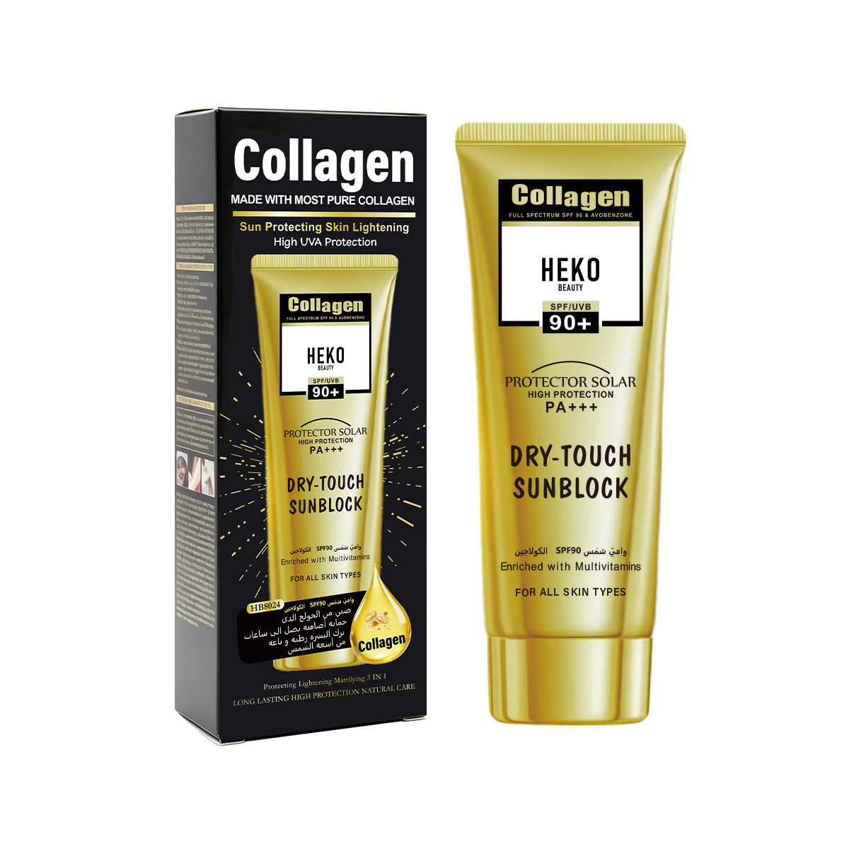 Cross-border HEKO BEAUTY SPF90PA + + + Protector solar anti-UV refrescante y no pegajoso
