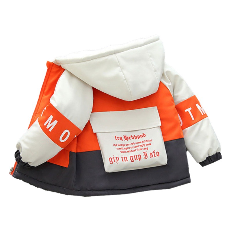 Chaqueta gruesa con forro polar para niños, estilo nuevo 2025, parka moderna y elegante para otoño e invierno para niños mayores, abrigo de algodón moderno para niñas