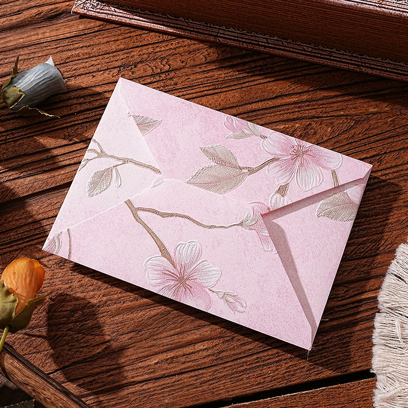 Retro space-time cloud brocade 3D envelope, small size, B6, trial pack, elegant floral design, 优耐