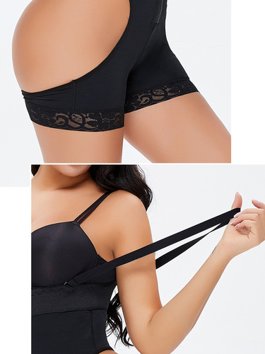 TOPMELON cross-border ButtLifter plus size breasted high-waist belly-slimming butt-lifting body-shaping shorts for fat ladies D096A