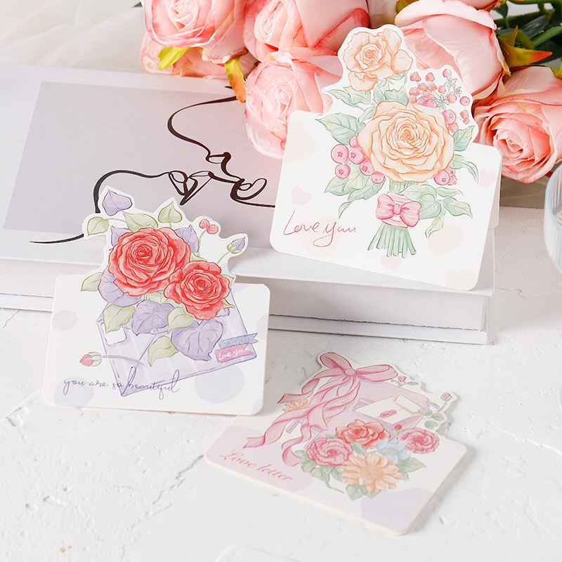 Valentine's Day Vacation Simple Style Letter Flower Paper Holiday Daily Card display picture 5