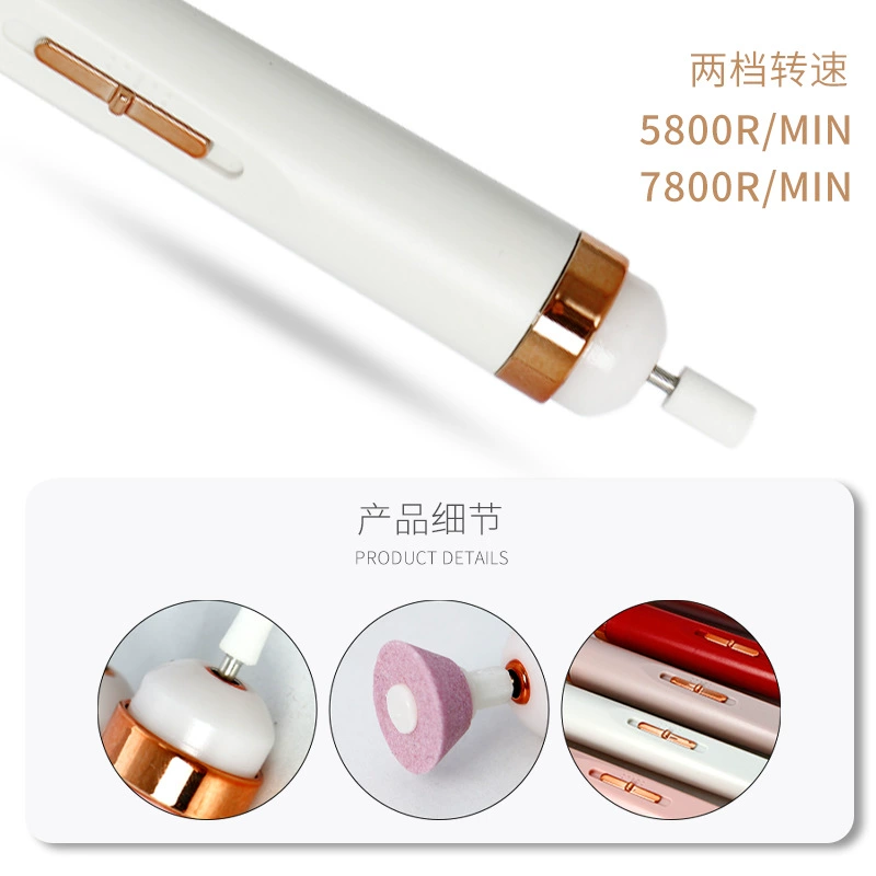 Small handheld nail milling machine for manicure for nails