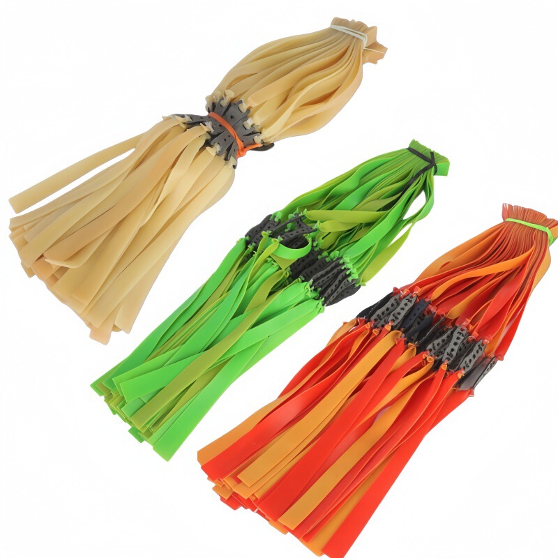 Heavy-duty thickened slingshot flat rubber band, high elasticity, high precision, wear-resistant and durable, with frame, rubber band set for medium-strength slingshots Heavy-duty thickened slingshot flat rubber band, high elasticity, high precision, wear-resistant and durable, with frame, rubber band set for medium-strength slingshots